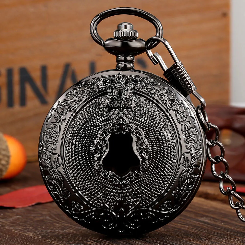 Glamour Golden Silvery Black bronze Quartz pocket watch Men Womens Friends Steampunk necklace pocket watch 250512