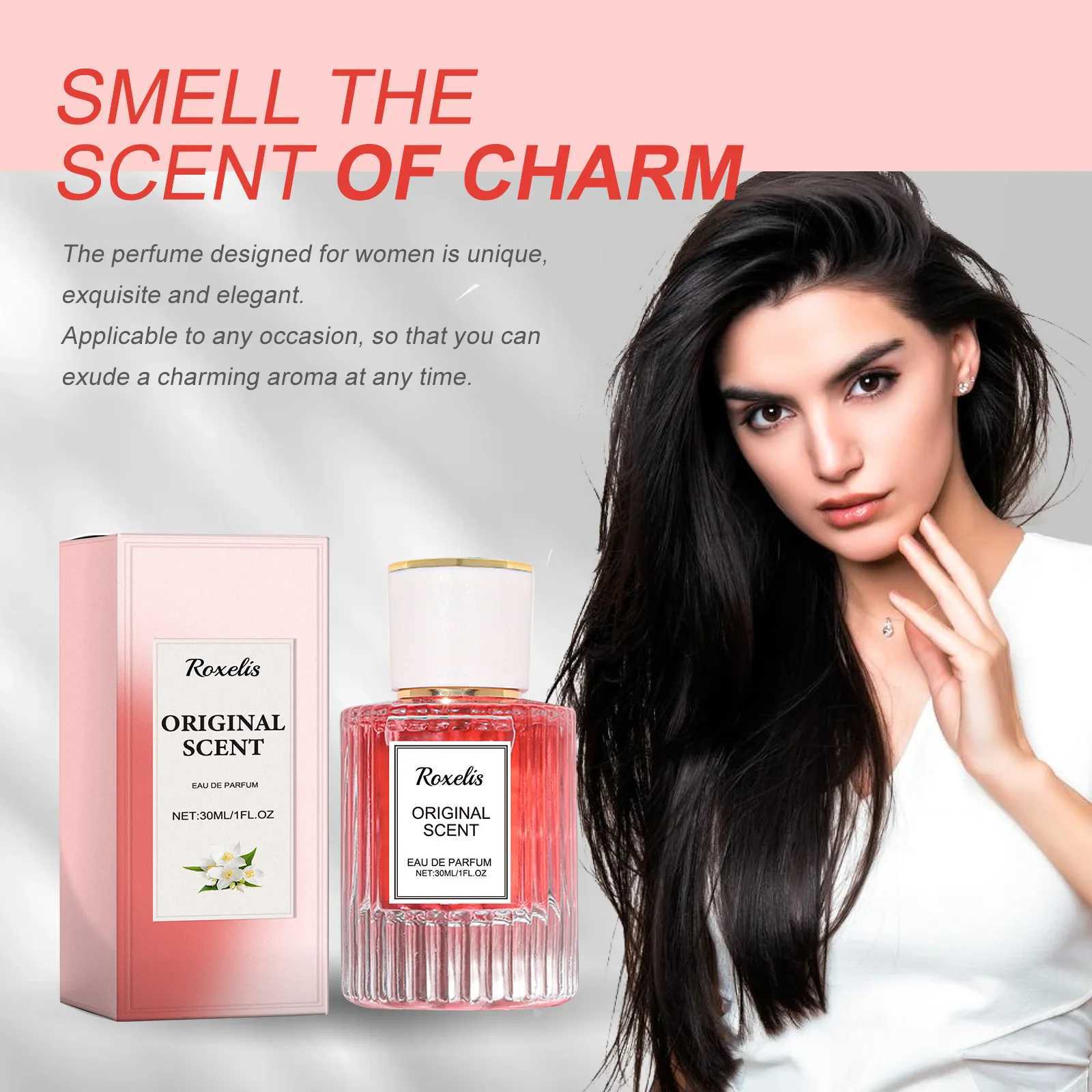 Roxelis 30ml Jasmine Pheromone Perfume With Lasting Scent Sexy Floral Daily Dating Attracting Flirting Mist Body Aroma PerfumeXJ250512