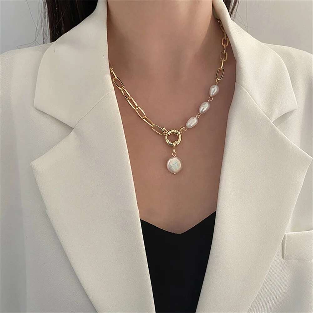 Korean pearl choker necklace for women