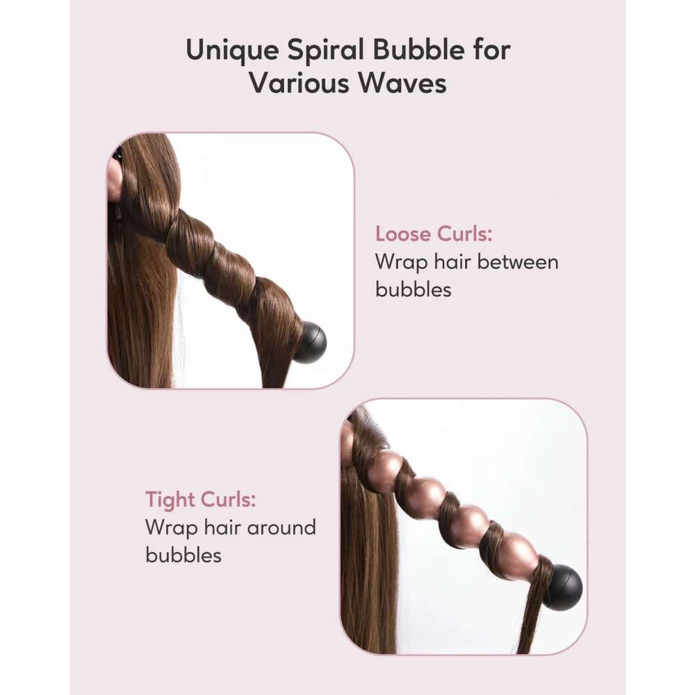 KIPOZI Hair Curling Wands 5 In 1 Curler Set 9-32Mm With Ceramic Coating Barrels Tongs Instant Heating Up