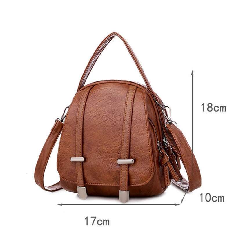 Multi-Functional Soft PU Leather Small Shoulder For Women Vintage Fashion Crossbody Bag Female Purse Cell Phone Handbag