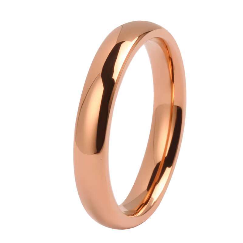 High Quality 7mm Mirror Finish Wholesale Flat Titanium Gold Plated Wedding Rings