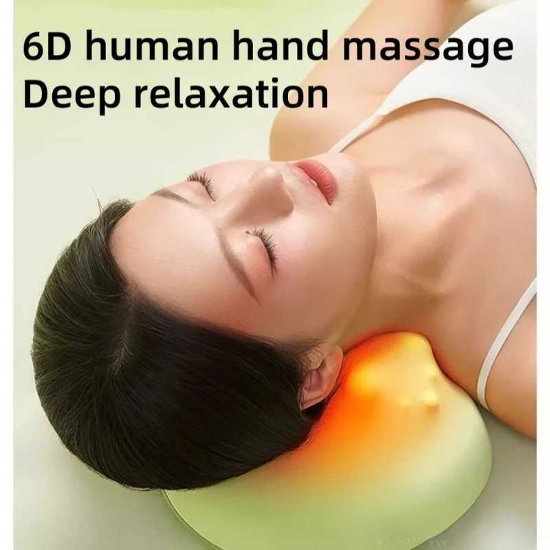 Newest Multifunctional Neck Back Massager Pillow with Heating Deep Tissue Kneading Massage Shoulder Leg Foot GiftW250512