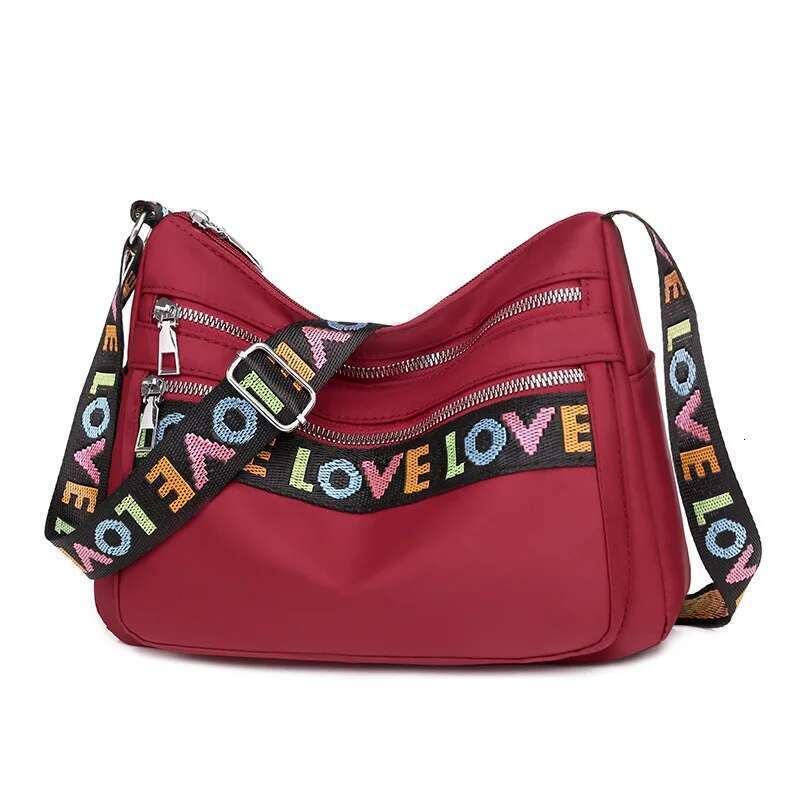 Women Waterproof Oxford Cloth Multi Pocket Messenger Handbag Canvas Shoulder Bag Multifunctional Crossbody Bags