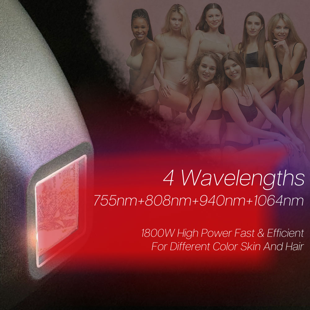 alex laser hair removal machine skin rejuvenation redness spot treatment 808 755 1064 940