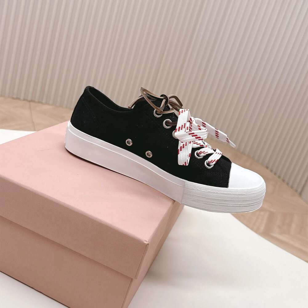 New Women Canvas Sneakers Genuine Leather Sports Solid Colors Flats Leisure Round Toe Designer Shoes Zapatillas De Mujer