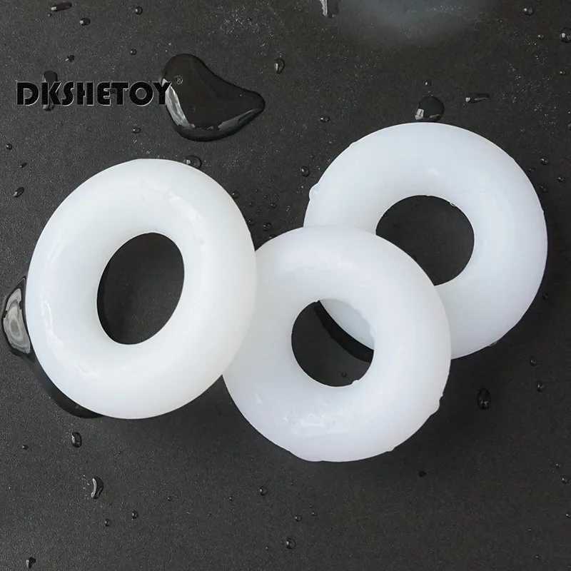 3pcs Soft Silicone Cock Ring S/M/L Size Dick Erection Ring Testicle Penis Ring Sex Toys For Men Delay Ejaculation Adult Supplies W250512