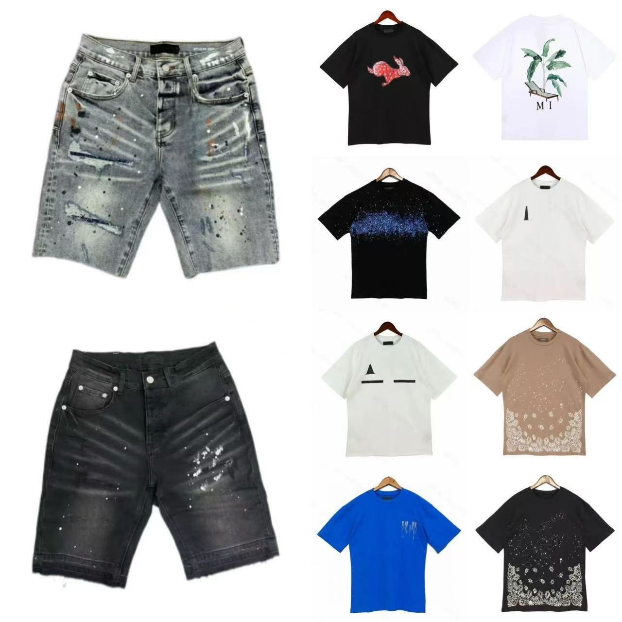 2025 mens shorts designer t shirt men short sleeve tee tops sweatshirt summer tshirt loose cotton tshirts street short sleeve top running shorts