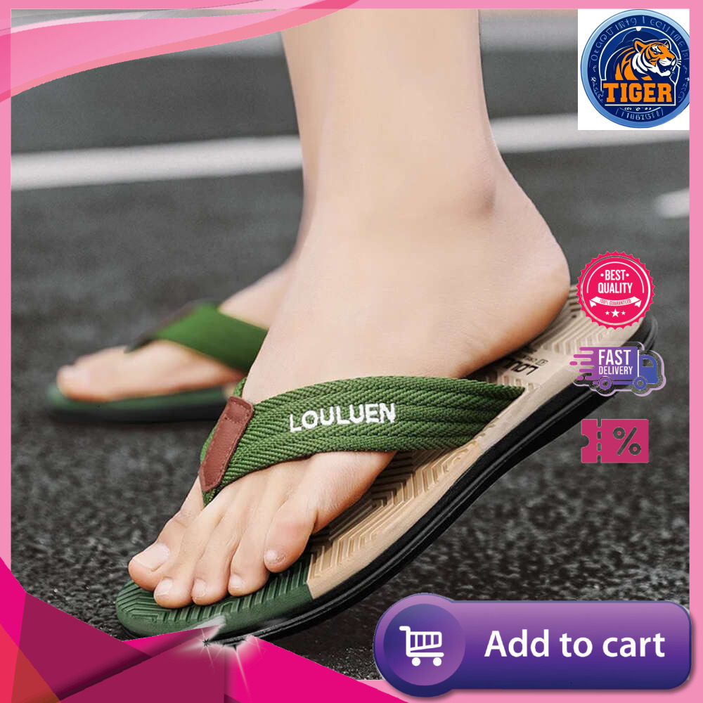 Ddmytiger Brand Flop Summer High Quality Non Slip Outdoor Beach Flip Flops Flat Fashion Casual Slippers Men Chinelo Masculino Outdoor Shoes