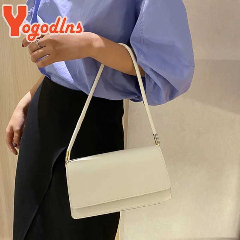 New Simple Shoulder Bag For Women PU Leather Armpit Bag Solid Color Lady Handbag Casual Girls Small Square Bag bagXJ250512