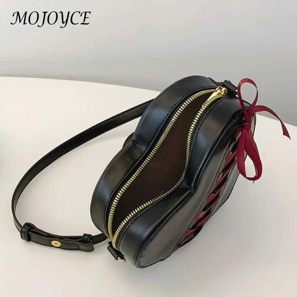 Fashion Heart Shaped Crossbody Bag Small PU Leather Shoulder Bag Casual Solid Color Bags for Women s Zipper Crossbody Bags Z250512