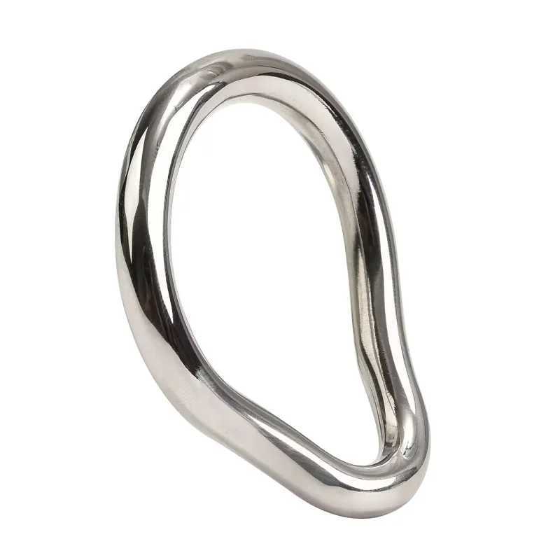 Stainless Steel Penis Lock Cock Ring Set Man Metal Small Large Delay Ejaculation Penis Ring Ball Stretcher Erection Male Sex Toy W250512