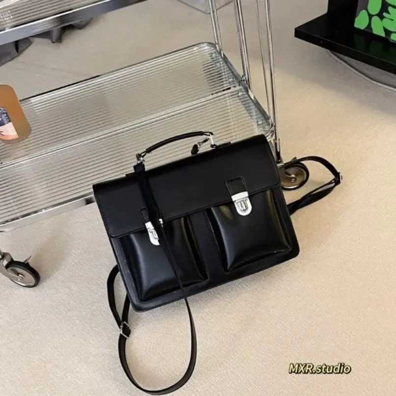 JK Fashion Black Japan Style Students Backpacks School Messenger Shoulder Bags Women Handbags Z250512