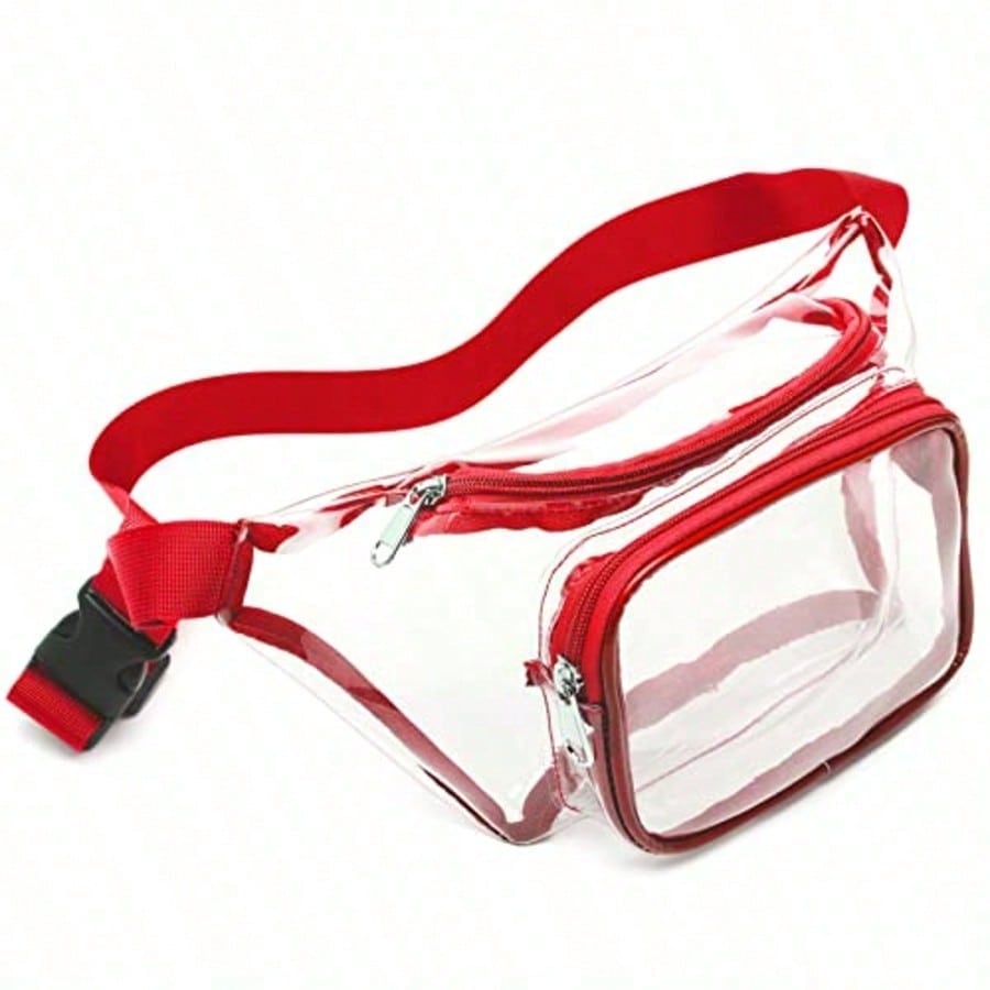Stadium-Approved Clear Fanny Pack, Adjustable Belt Bag For Concerts / Sports Events, EventGo Series