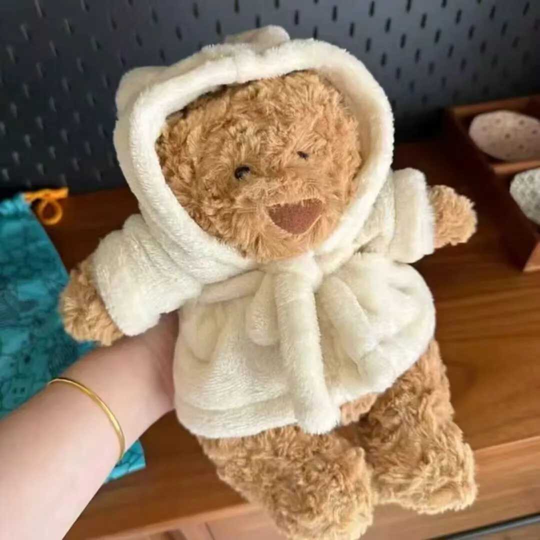 Hot Spot Barcelona Bathrobe Bear Eggplant Bear Strawberry Bear Doll Cute Soothing Companion Doll Festival Trendy Child Gift Toy z2505122KG3