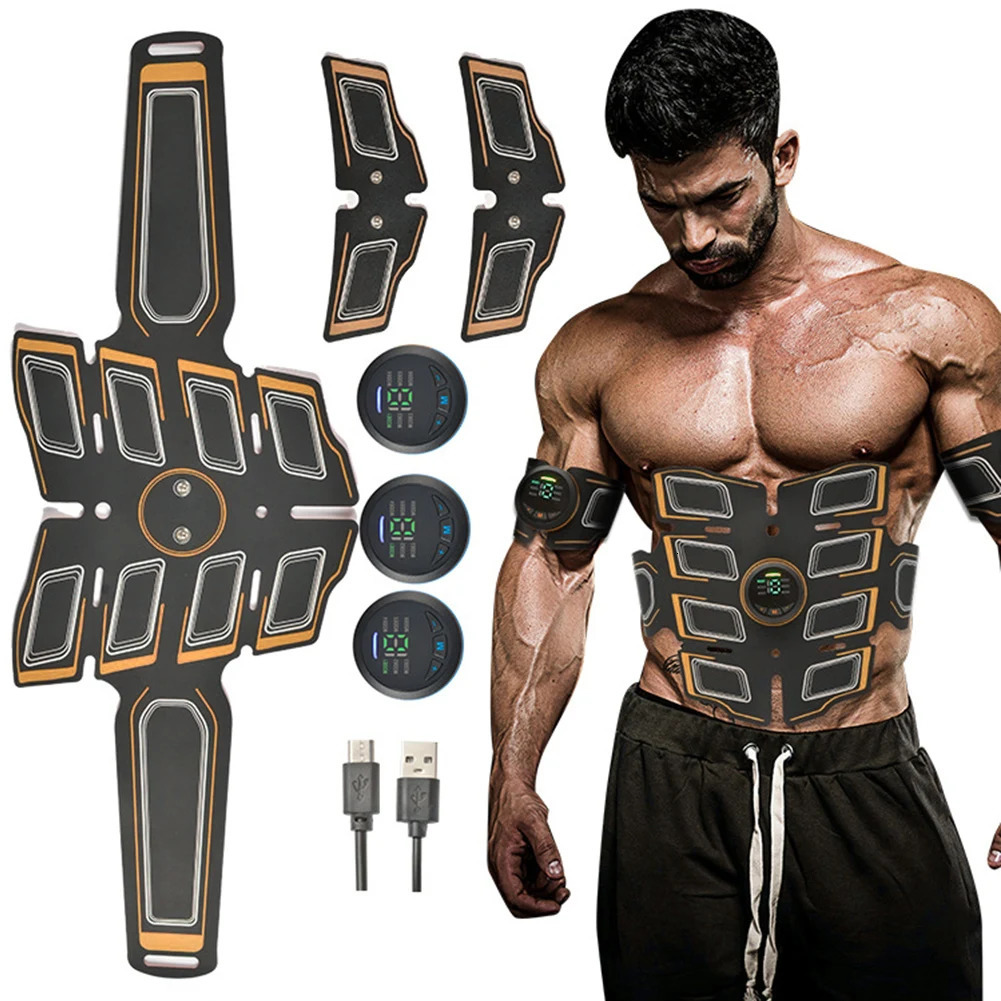 Abdomen-Building Device with Arm Trainer Abdomen Muscle Stimulator Portable Wireless Workout Equipment 6 Modes for Men Women 250512