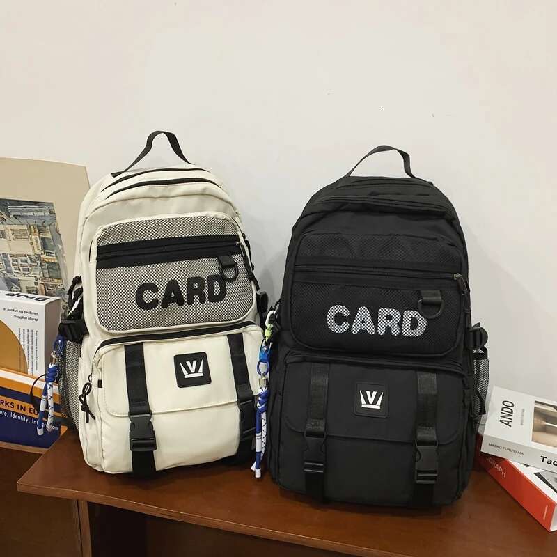 Backpack for junior high school college students, new fashion backpack, trending ins, large capa
