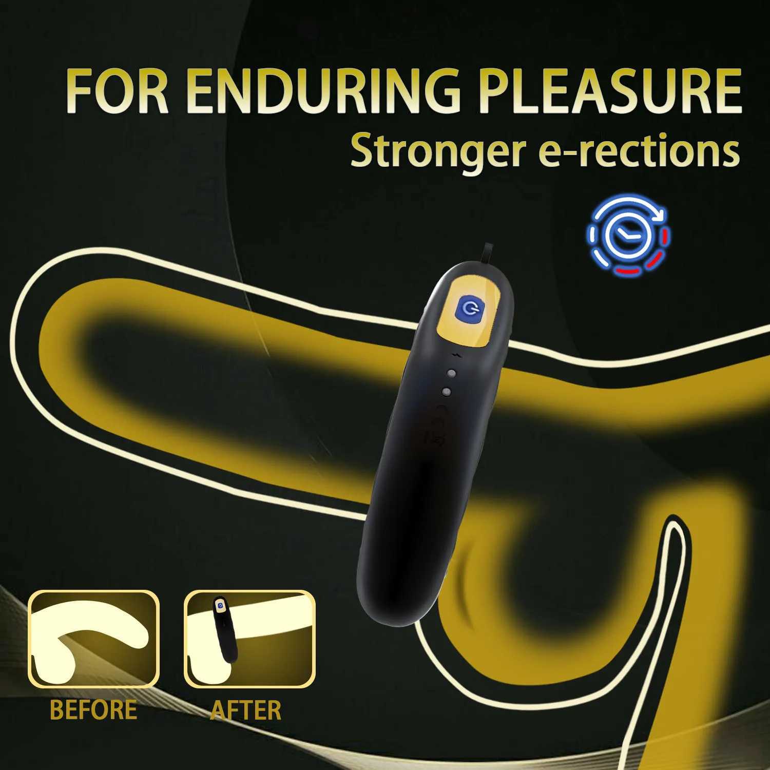 Powerful Vibrating Cock Ring for MenRechargeable Dual Moto Penis RingDurable Penisring Sex Ring Enhances Pleasure for Couples W250512