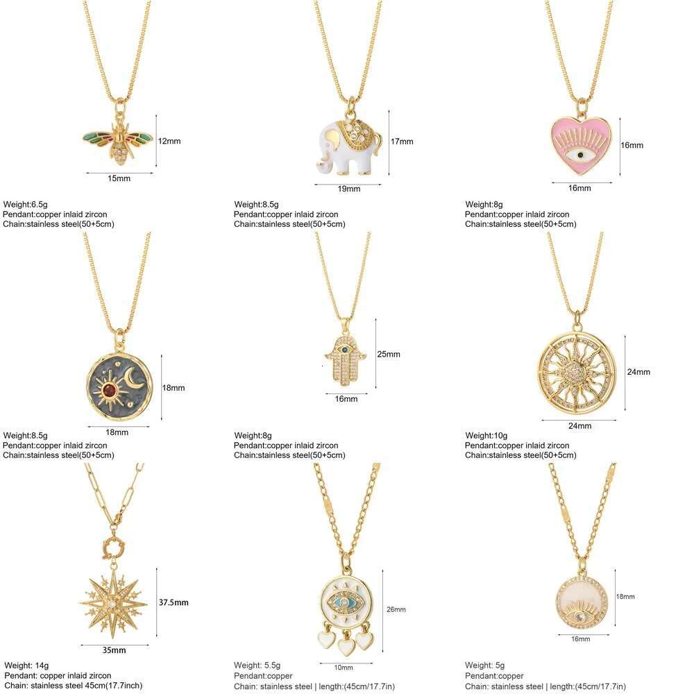 Magic Fish Stainless Steel Gold Necklace