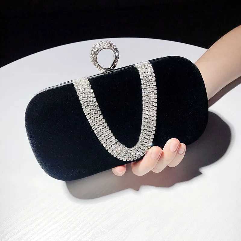 Luxury Women Evening Bags Diamond Luxury Clutch Bag Party Diamonds Lady Black Red Chain Shoulder Bag Handbags for PurseW250512