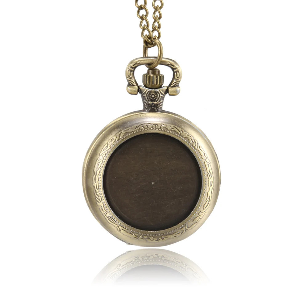 1pc Men Women Pocket Watch Round Groove Case With Chain Pocket Watch Round Groove Exquisite Delicate Accessories 250512