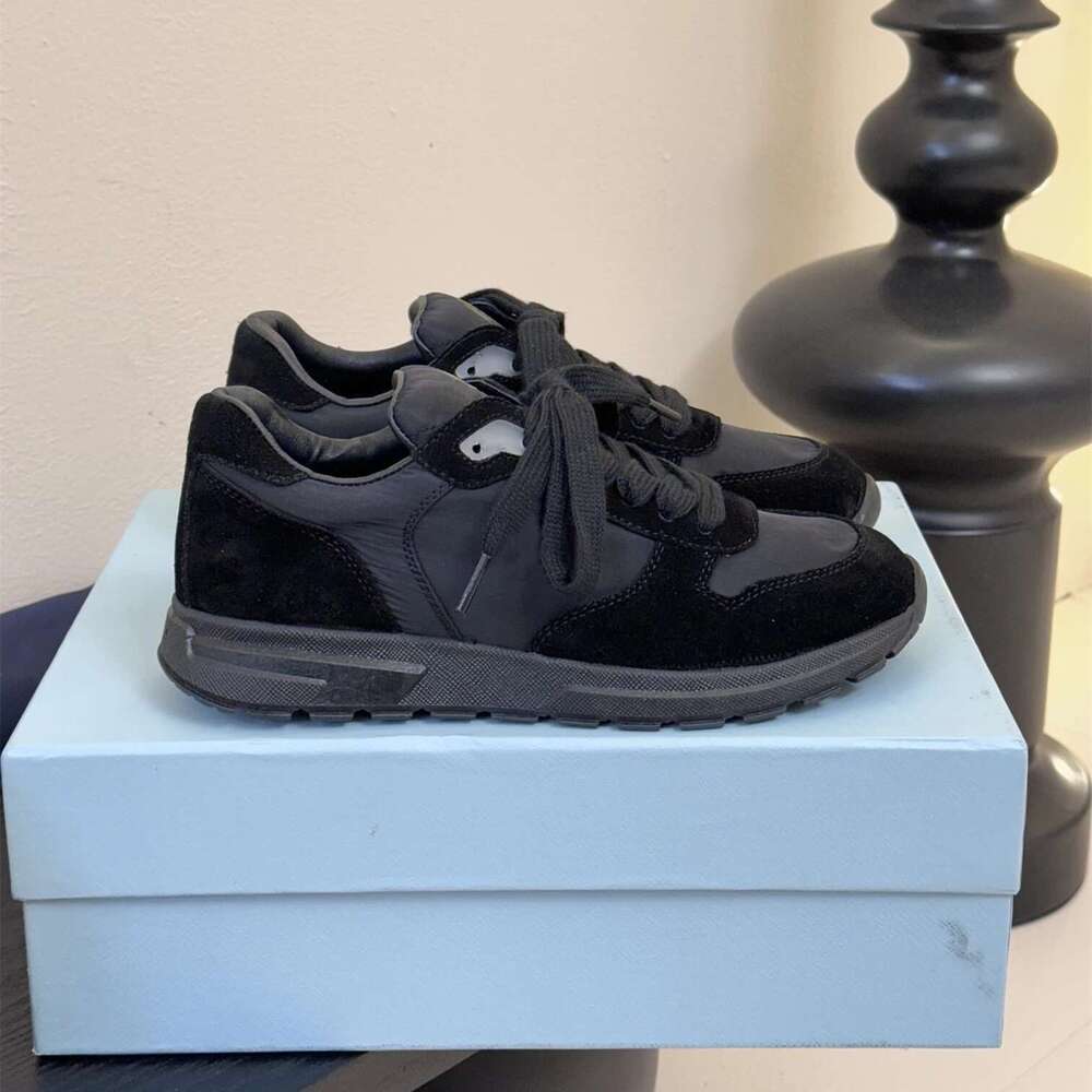 New Women Natural Cow Suede Sneakers Splicing Sports Leisure Flats Round Toes Lace Up Designer Shoes Zapatillas De Mujer