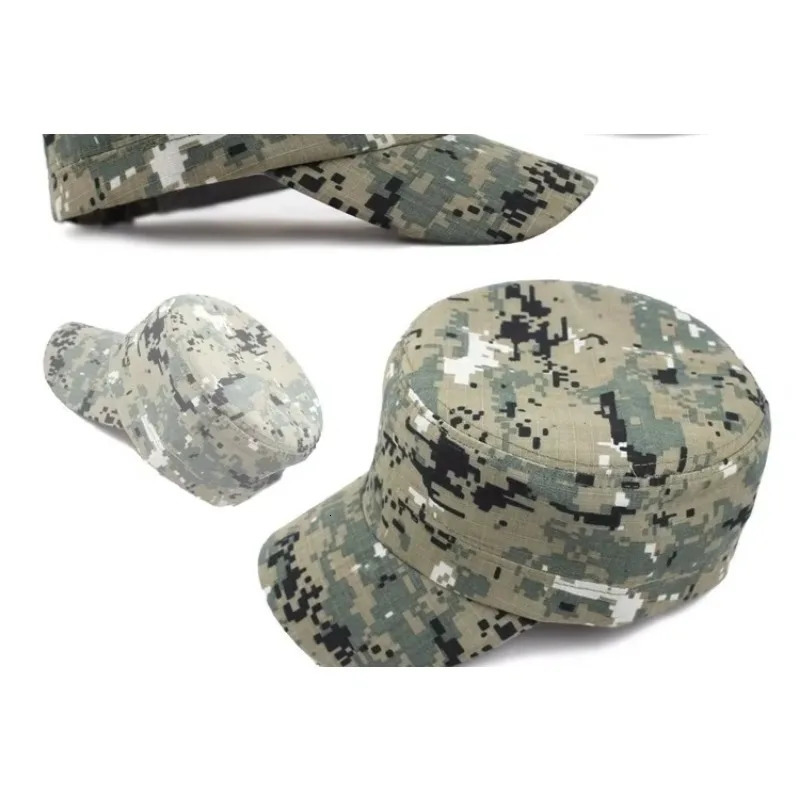 Digital Camo Cap Casquette Camouflage Hats For Men Flat Cap Blank Plain Camo Hats Outdoor Baseball Cap 250512