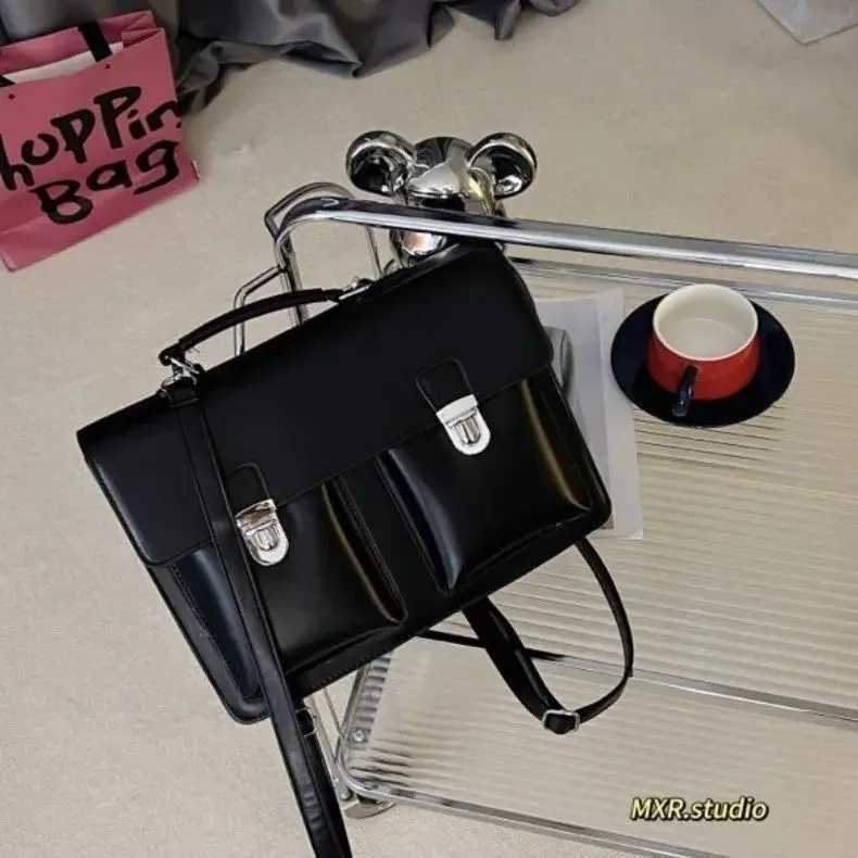 JK Fashion Black Japan Style Students Backpacks School Messenger Shoulder Bags Women Handbags Z250512