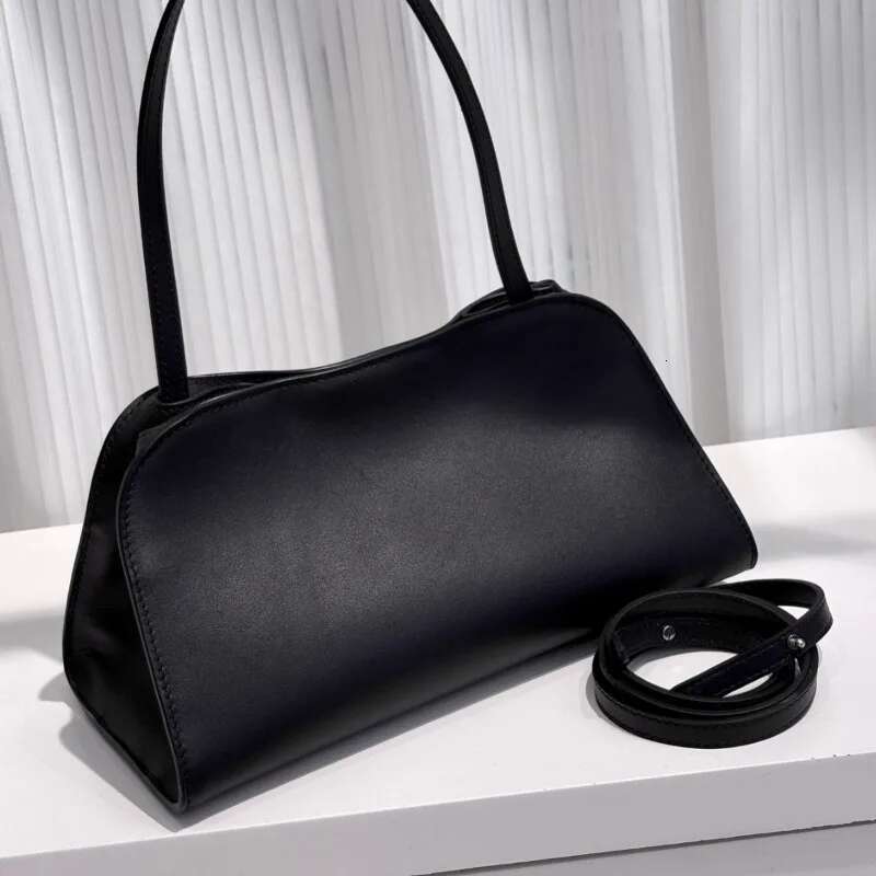 VOAETEC 2025 Summer High Quality First Cowhide Minimalist Underarm Commuting Temperament Tote Handbag Messenger Bag Women