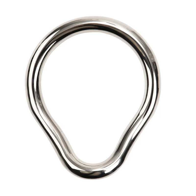 Stainless Steel Penis Lock Cock Ring Set Man Metal Small Large Delay Ejaculation Penis Ring Ball Stretcher Erection Male Sex Toy W250512