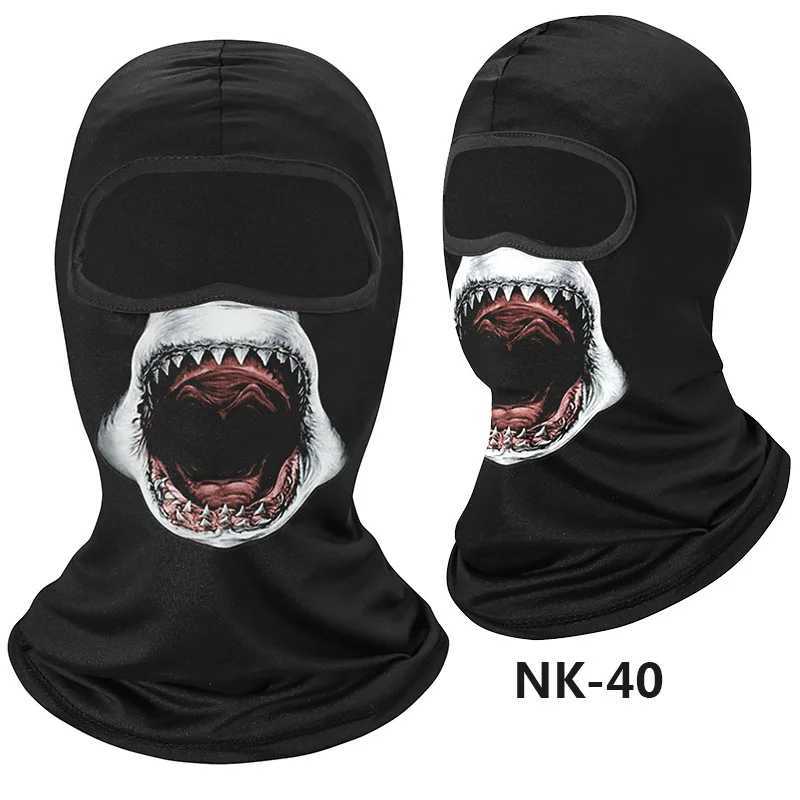 Skull Men Balaclava Mask Cycling Hat Sunscreen Face Cover Motorcycle Bicycle Headgear Full Face Bandana Breathable Windproof CapW250512