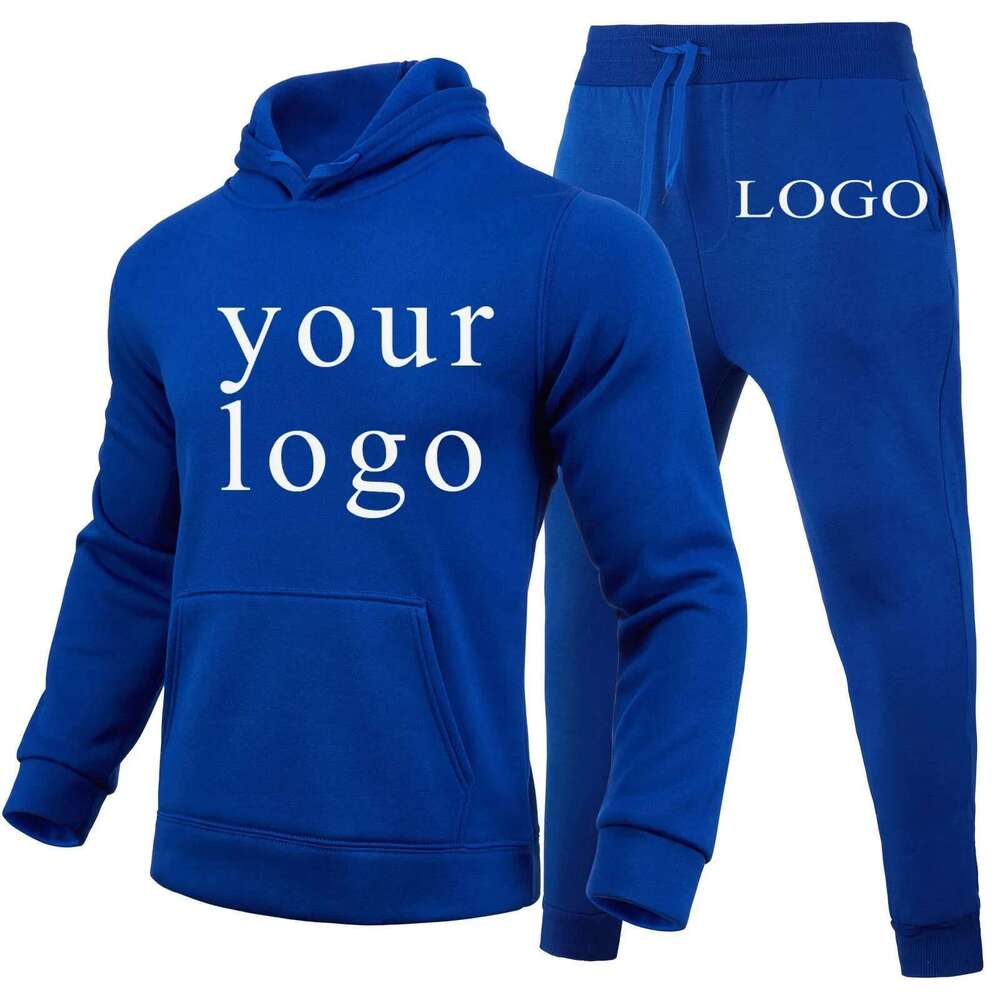 Your Own Design Brand /Picture Personalized Custom Anywhere Men Women DIY Hoodies And Pants Set Fashion New Designer