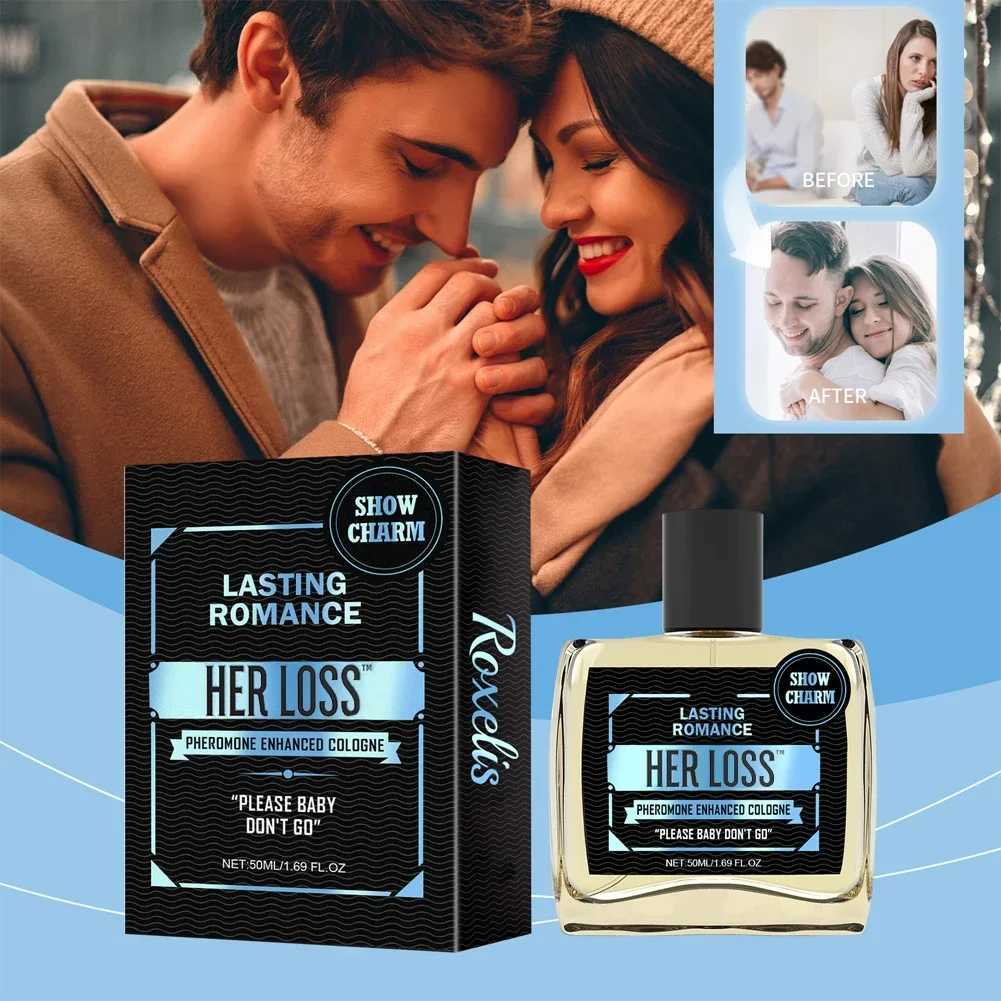 50ml Mens Perfume Pheromone Cologne Her Loss Raw Attraction Confidence Long-lasting Irresistible Scent SprayXJ250512