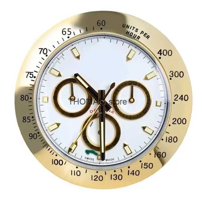 Silent Super Wall Clocks Metal Modern Design Large Wall Watch Home Stainless Steel Luminous Clock The Date Will Work h45 Q250512