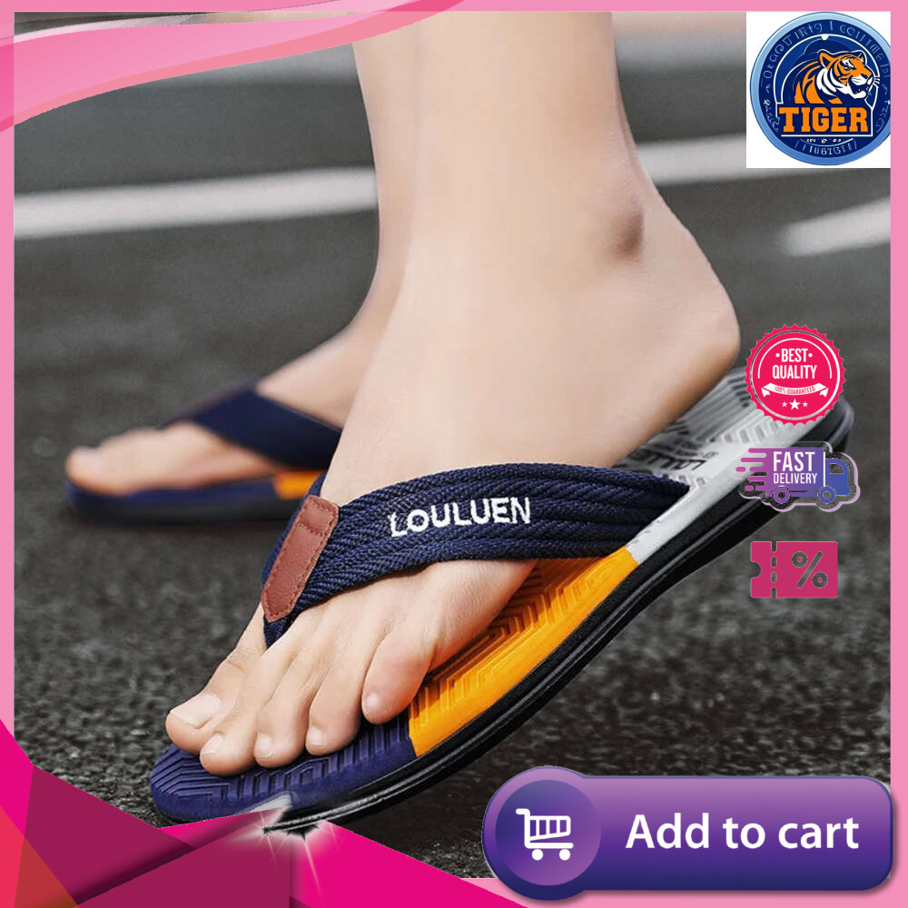 Ddmytiger Brand Flop Summer High Quality Non Slip Outdoor Beach Flip Flops Flat Fashion Casual Slippers Men Chinelo Masculino Outdoor Shoes
