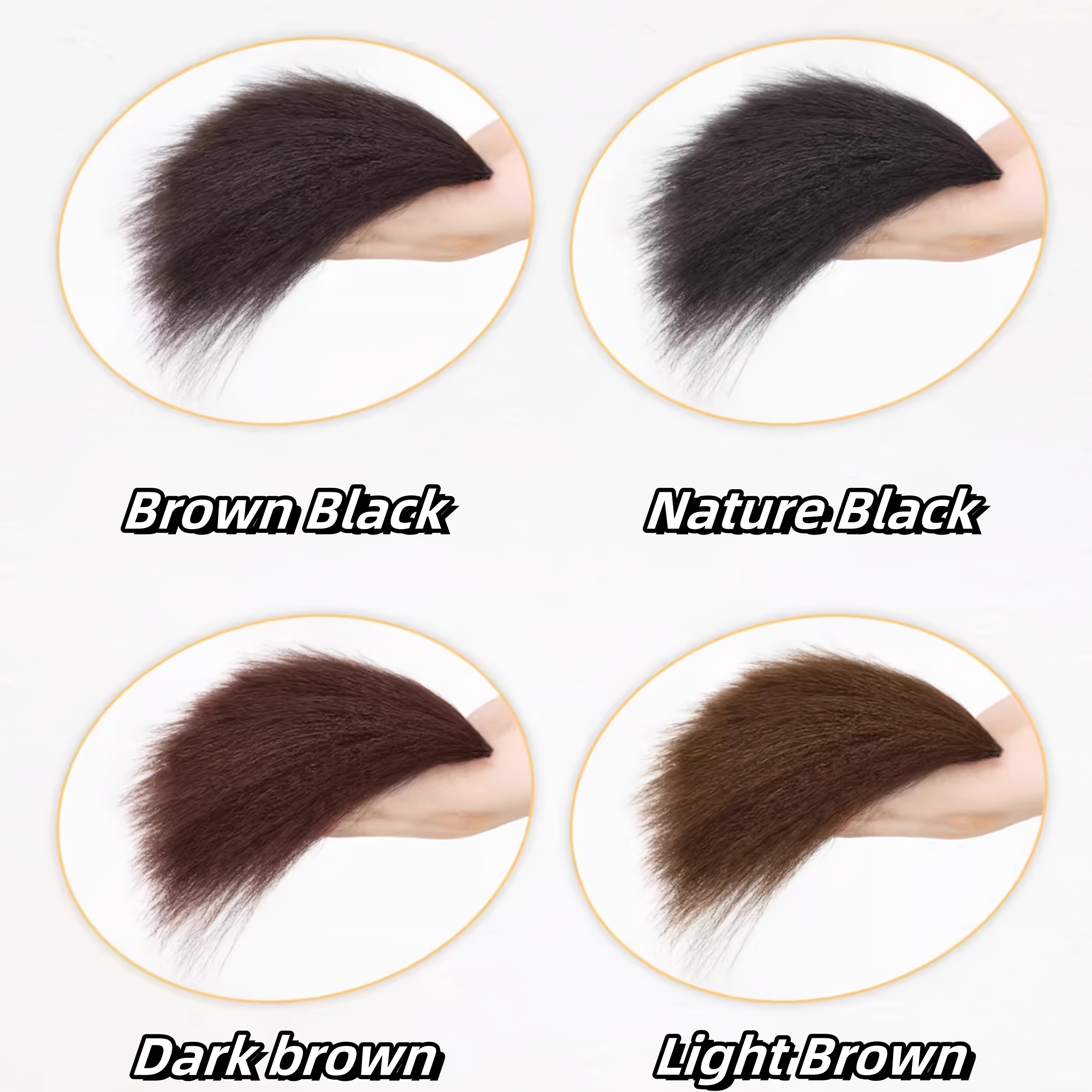 4-inch high-temperature protein filament fluffy hair accessories to create a plump and beautiful hairstyle secret weapon: invisible seamless hair acce