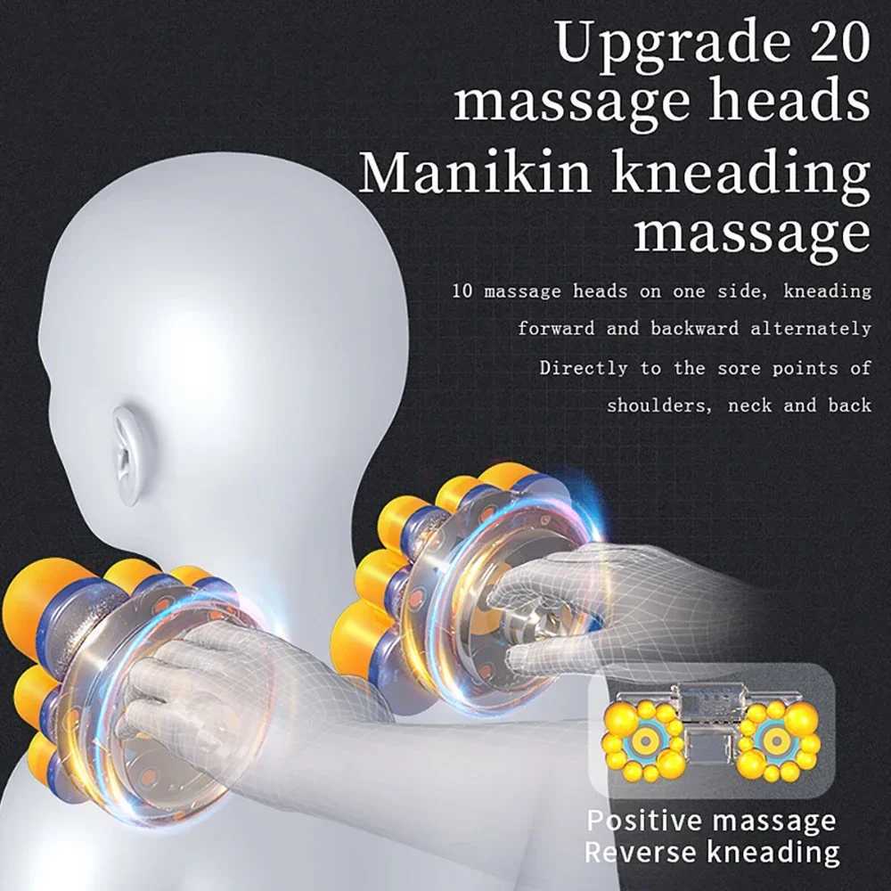 Car Massager Waist Massage Muscle Relaxation Massager Portable Heating Massage Neck Massage Body Cushion Shiatsu MassagerW250512