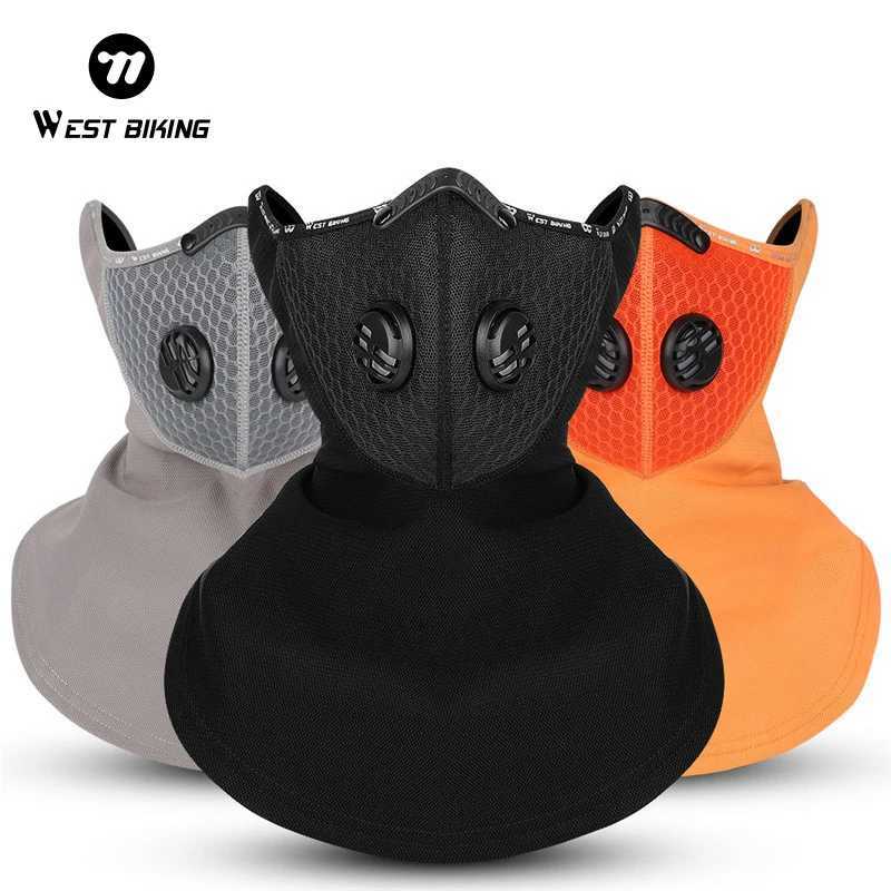 WEST BIKING Winter Warm Cycling Mask With Activated Carbon Filter Face Cover Outdoor Sports Running Skiing Face Cover ScarfW250512