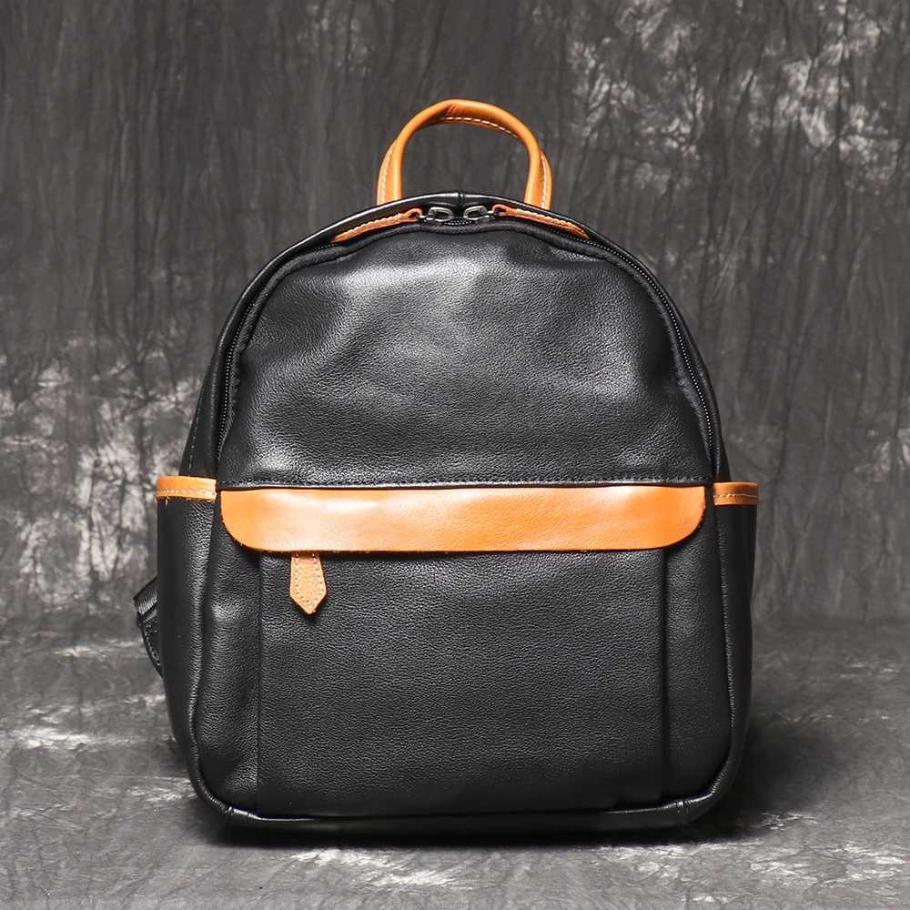 LUOKIR New Trendy Womens Small Backpack Versatile Fashion Leather Small Backpack Lightweight Casual Travel Bag School Bag Z250512
