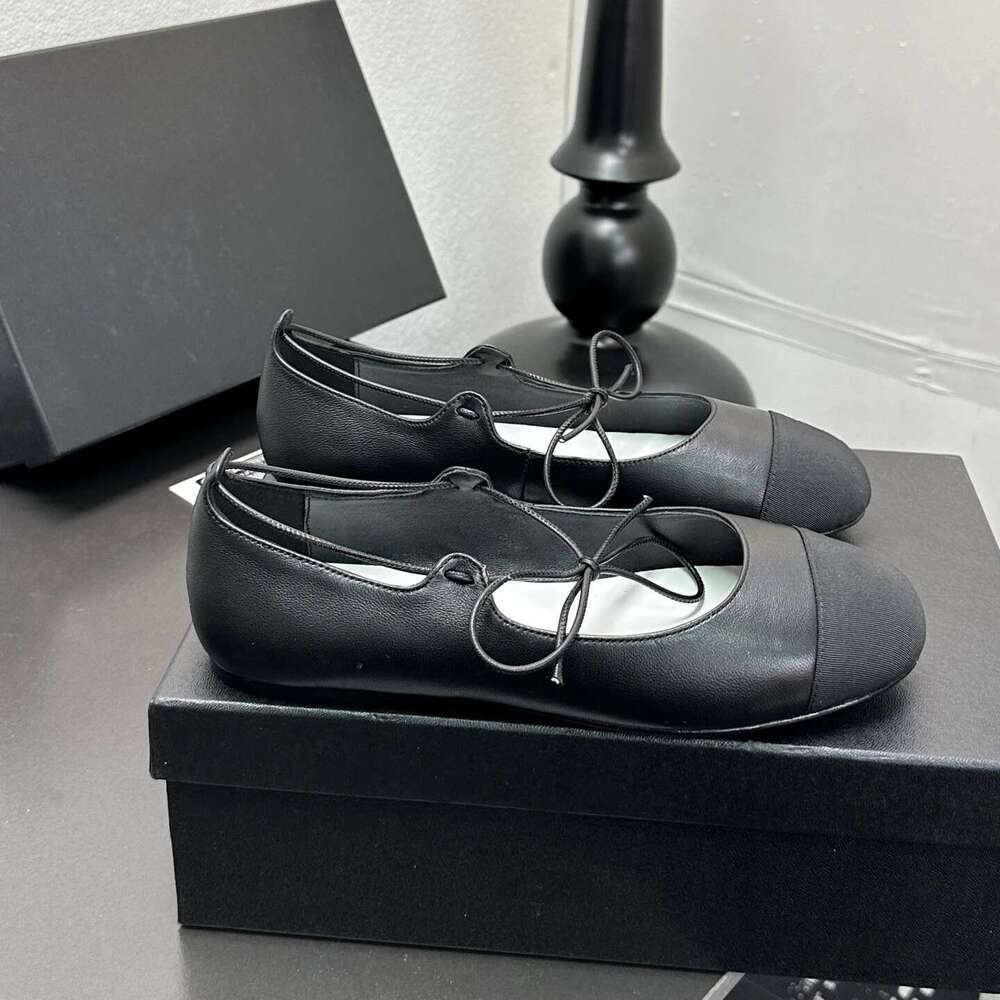 Women Size35-41 Genuine Leather Ballet Flats Round Toe Ankle Strap Mixed Colors Roman Designer Shoes Zapatillas De Mujer