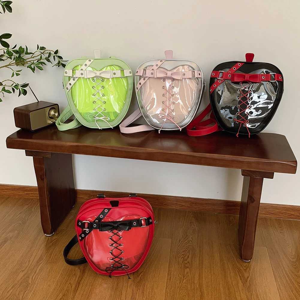 Itabag for s Women Adjustable Strap Kawaii Backpack Zipper Closure Ita Bag for Pins Display Halloween Event Z250512