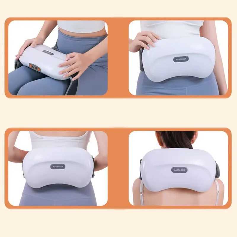 Electric Abdominal Massager Health Care Deep Knead Abdomen Instrument Vibration Body Massage Tool Physio Heating SlimmingW250512