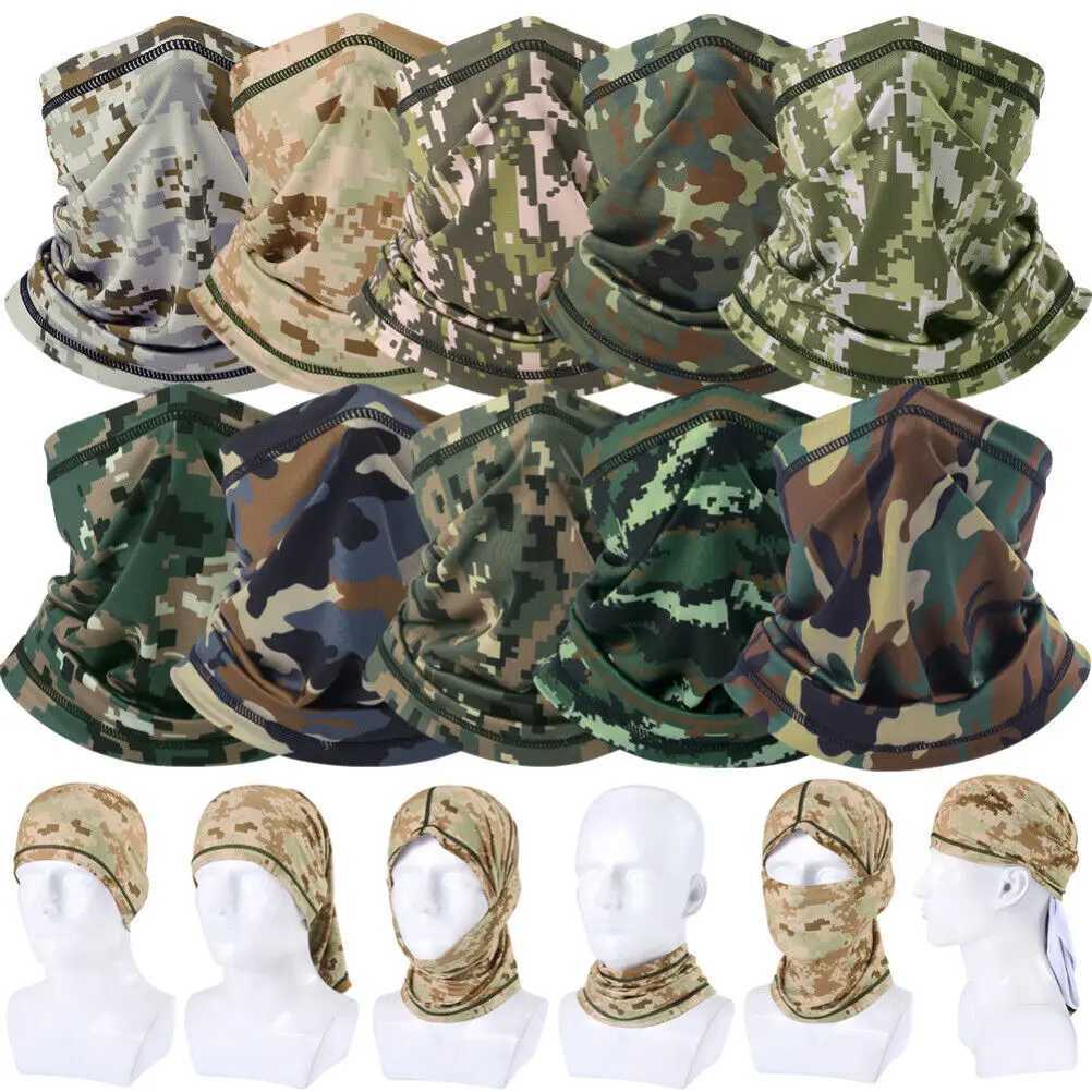 Tactical Face Mask UV Protection Neck Gaiter Bandana Military Cycling Hking Hunting Tube Scarf Motorcycle Head Hood Men WomenW250512