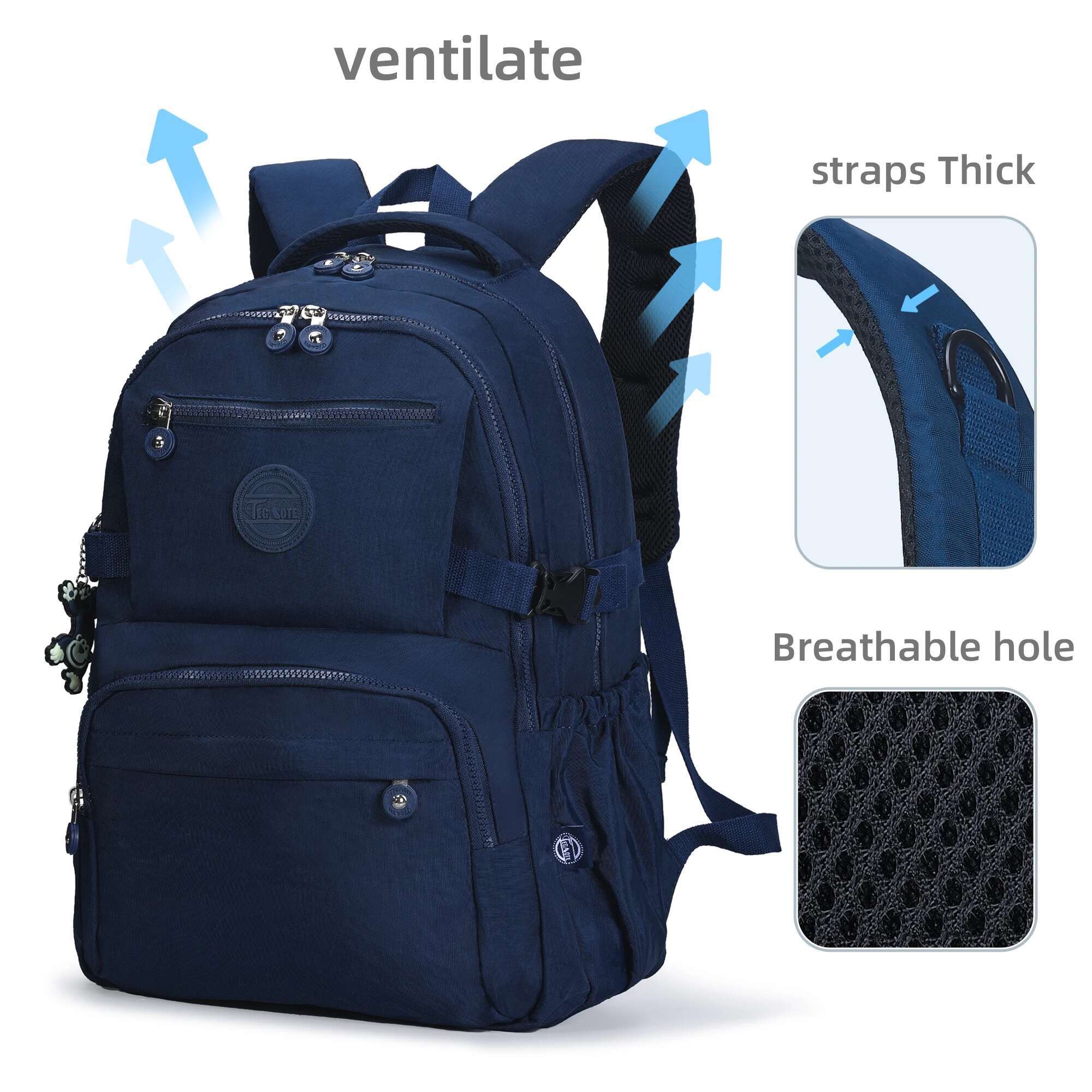 Girls Casual Travel Teenager Multi Waterproof School Bag Daypacks Large Backpack for Women