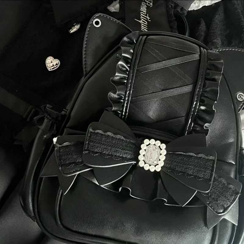 Japanese Ita Mochila Lace Ear School Bag Cute Large Capacity Mochilas Mujer New Bow Women Bags Student Backpack Z250512