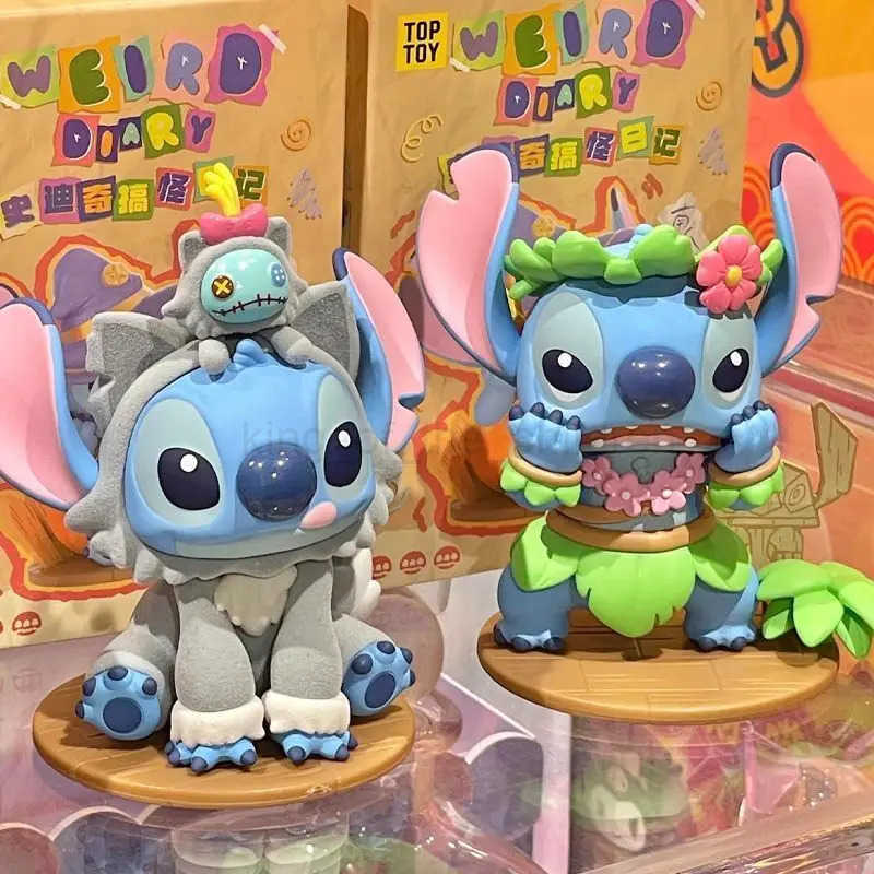 Disney New Disney Funny Diary Series Blind Box Cute Doll Mystery Box Cartoon Character Model Decoration Collection Toys Surprise Gifts W250512