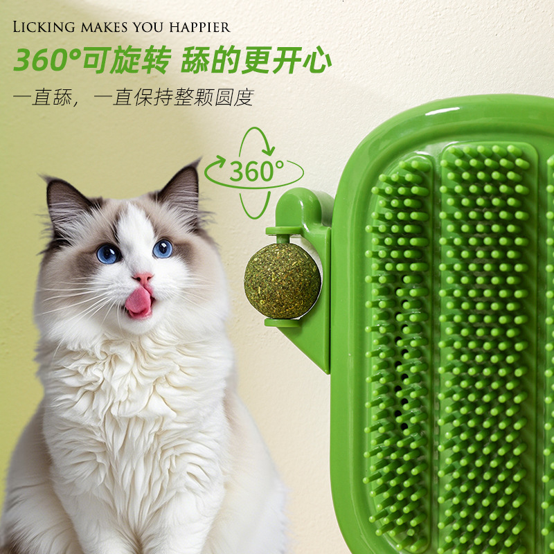 New Toy Itching and Furing Device Cactus Cat Scratching Board Stickable Face Rubbing Tool Pet Supplies