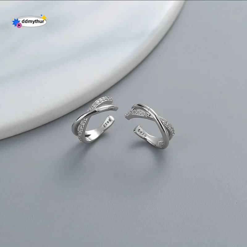 Popular Style Cuff Earring For Women 1 pc Charming Shiny Crystal Without Piercing Ear Clip Earrings Jewelry Gift ddmythur