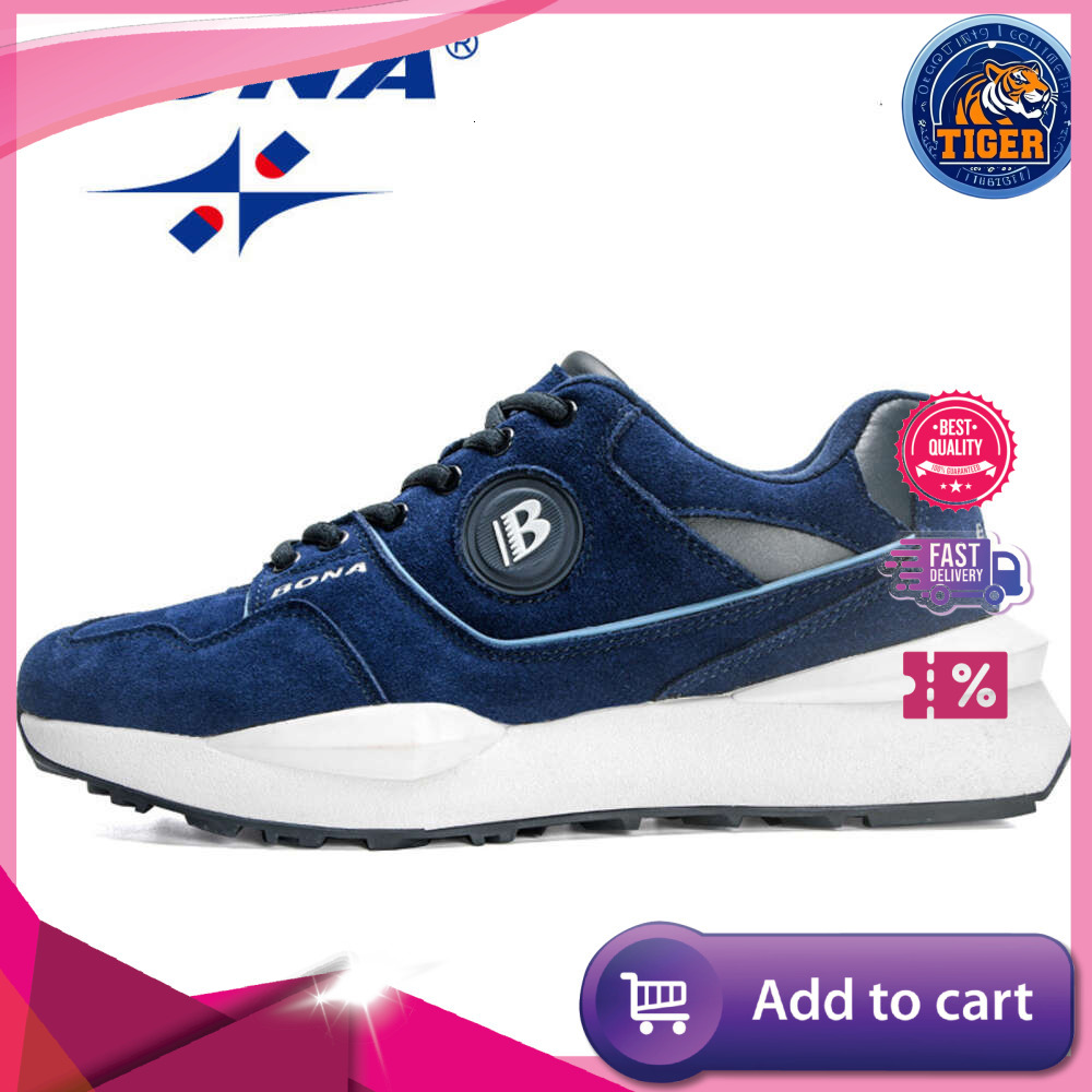 Ddmytiger Designers BONA New Men Running Sport Shoes Man Comfy Lightweight Trainer Action Leather Walking Jogging Sneakers Outdoor Shoes