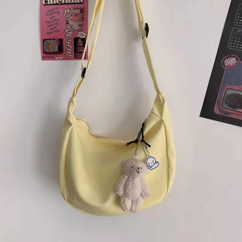 Shoulder Bags Women Solid Harajuku All-Match Simple Multifunction Handbags Large Capacity Crossbody Bags For Women Teens Purse Z250512